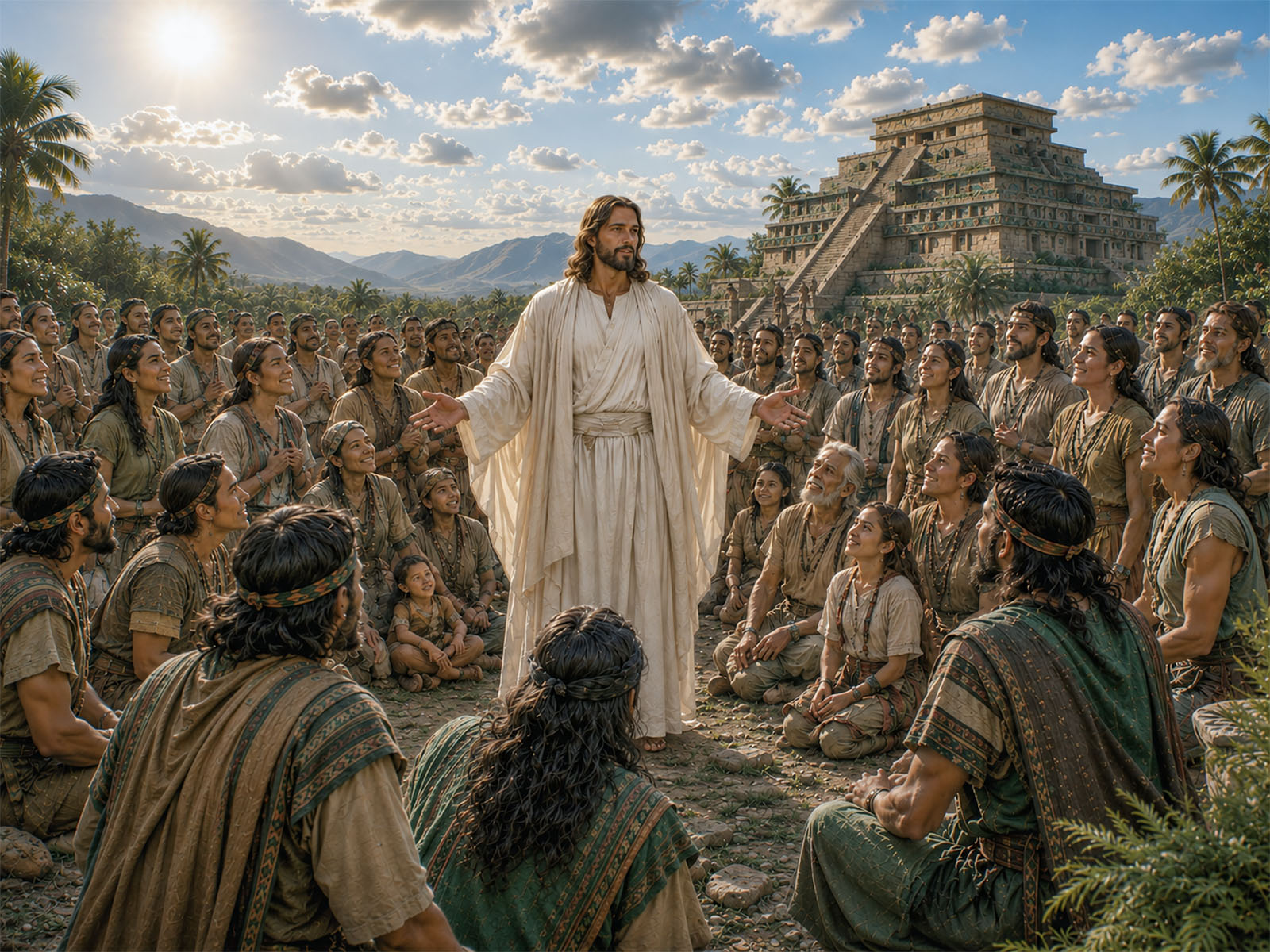 Jesus appeared to the Nephites in Bountiful after His resurrection